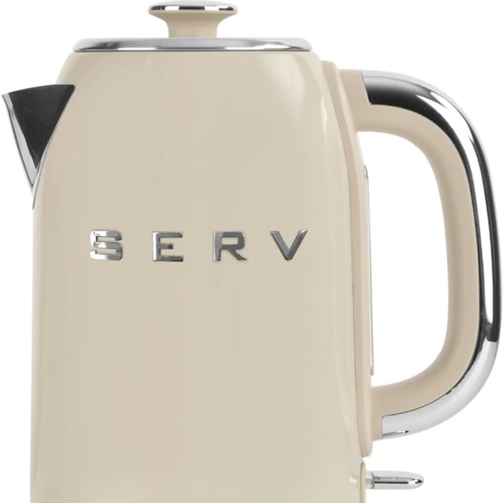 "Serv" Retro Kettle-white
